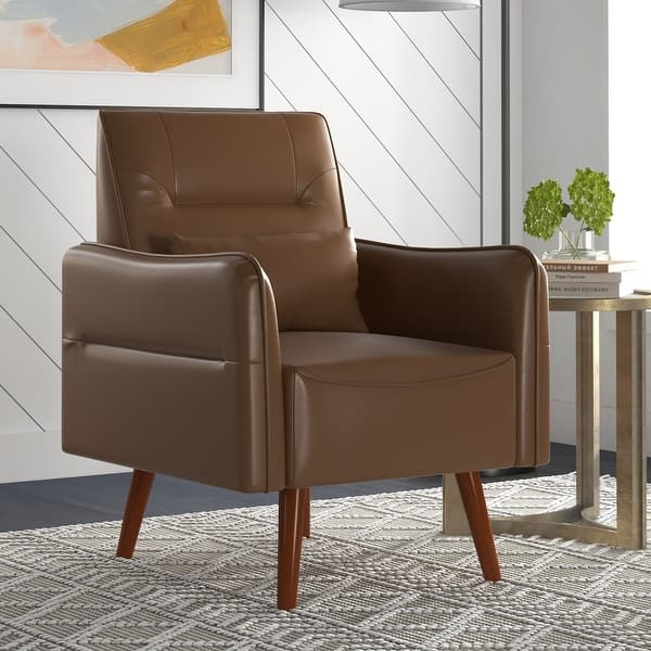 slide 2 of 5, Accent Chair, Upholstered Arm Chair For Living Room Bedroom