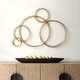 preview thumbnail 5 of 3, Uttermost 04369 Golden Bubbles 35" Tall Iron Abstract Wall Sculpture