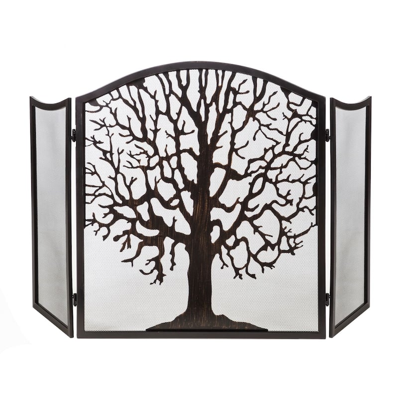 Tri-Fold Tree of Life Firescreen