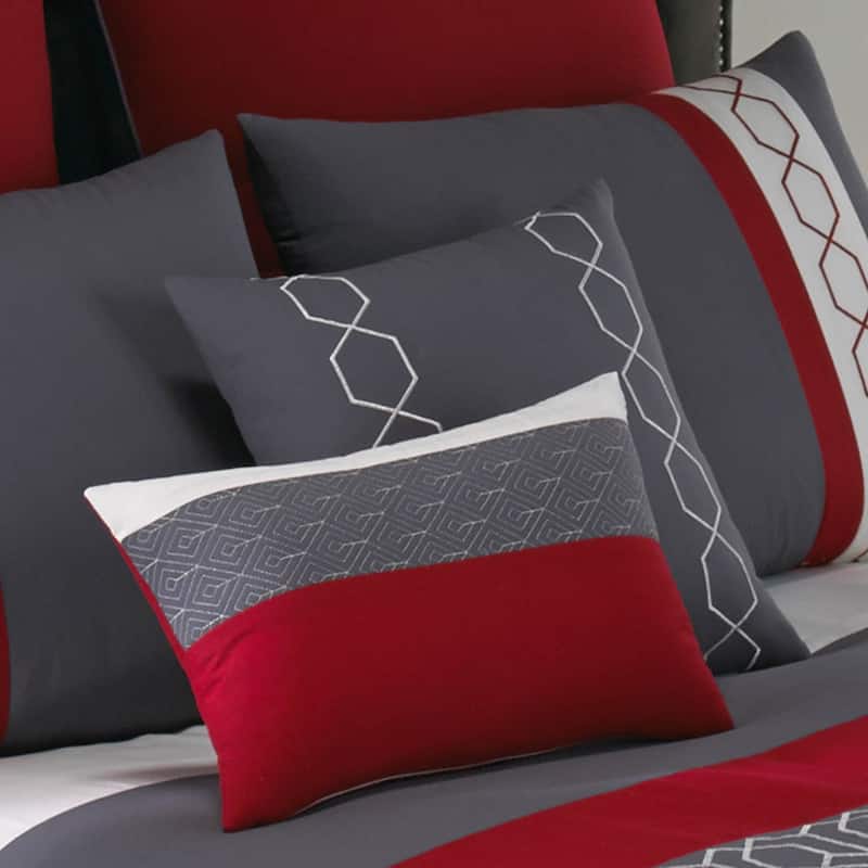 Riverbrook Home Cypress Red 8 Piece Comforter Set