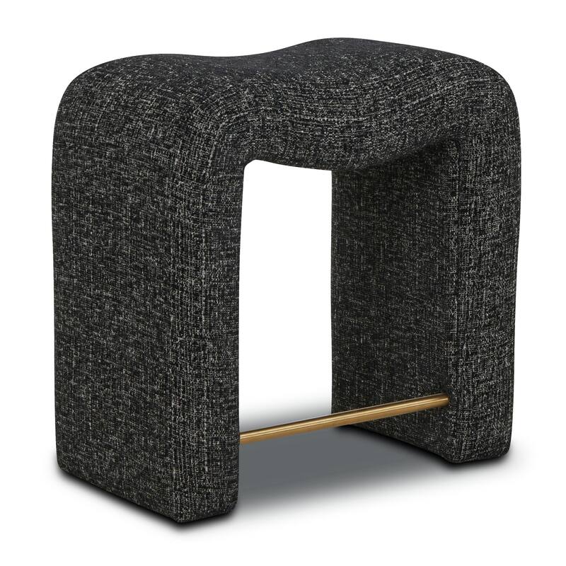Poly & Bark Faro 23.5" Counter Stool in Ebony Black - Black