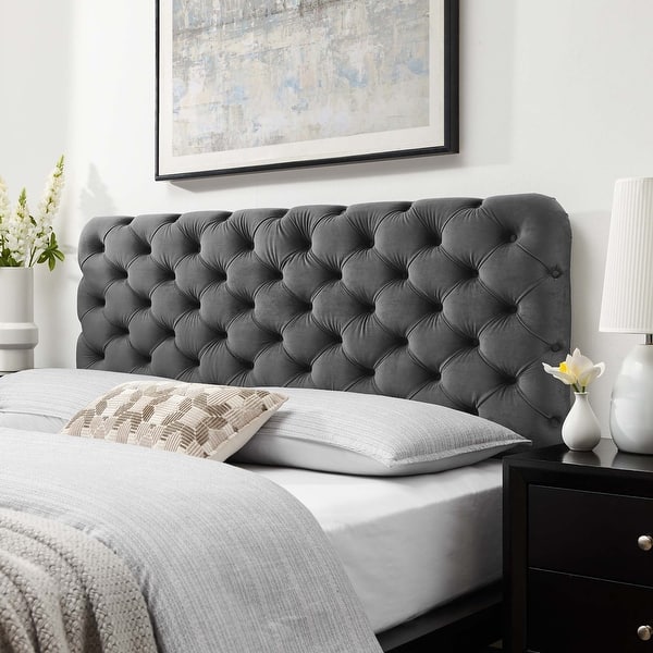slide 2 of 56, Lizzy Tufted Twin Performance Velvet Headboard