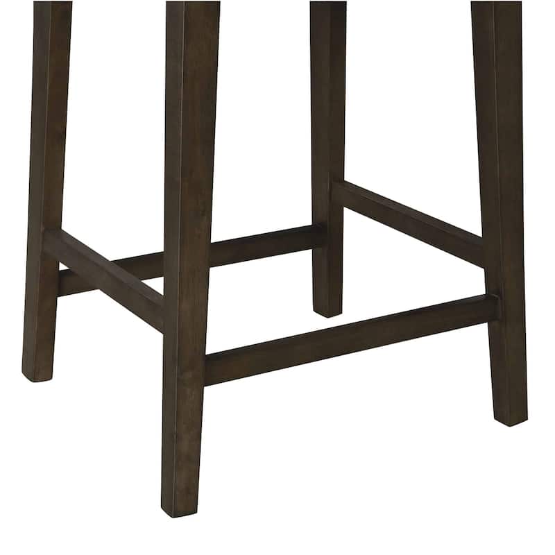 Rustic 24-inch Torino Wood Counter Stool