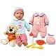 preview thumbnail 1 of 3, Lissi: 15" Baby Doll Billie W/ Stuffed Teddy Bear, 8 Pieces