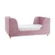 preview thumbnail 2 of 2, Upholstered Toddler Bed in Lavender Mist,Solid and Engineered Wood Frame
