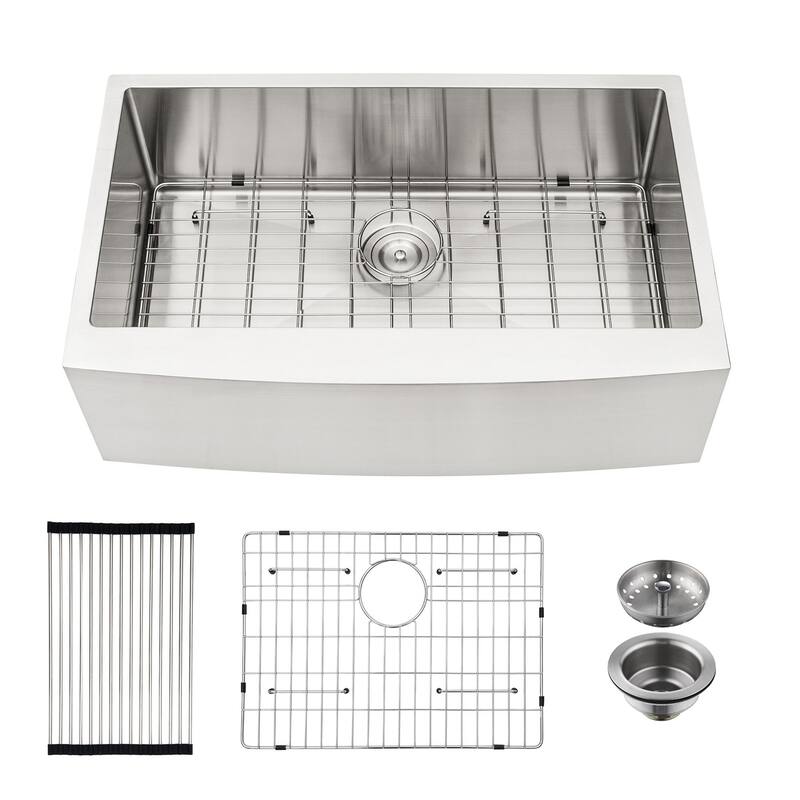 Farmhouse Apron Single Bowl Stainless Steel Kitchen Sink - 24*21