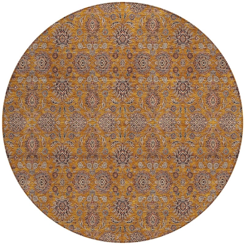HomeRoots Floral Transitional Rectangle Outdoor Rug