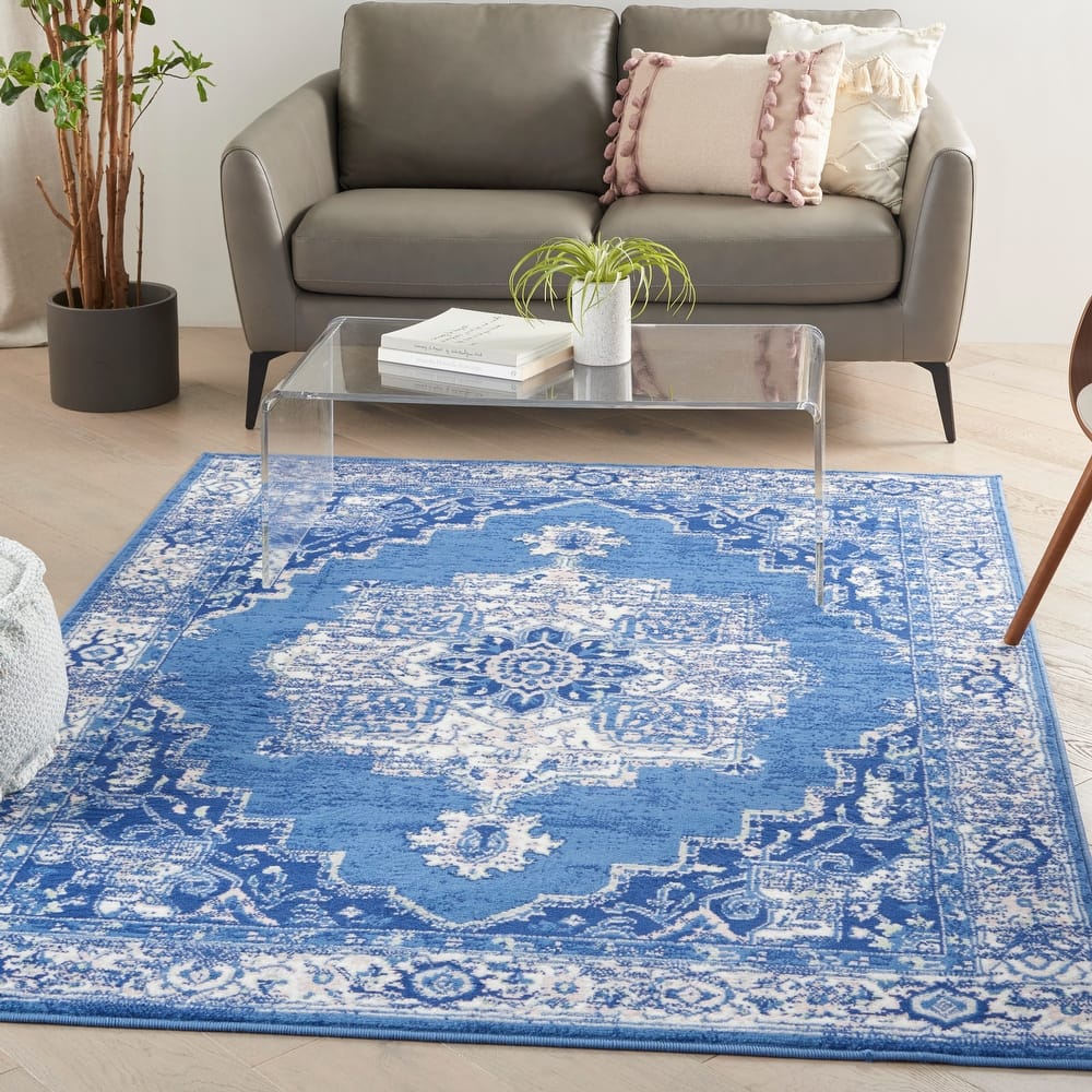 Nourison Whimsicle Modern Persian Floral Medallion Area Rug