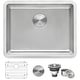 preview thumbnail 1 of 8, Ruvati 23-inch Undermount Kitchen Sink 16 Gauge Stainless Steel Single Bowl - RVM5908 - Silver - 23" X 18"