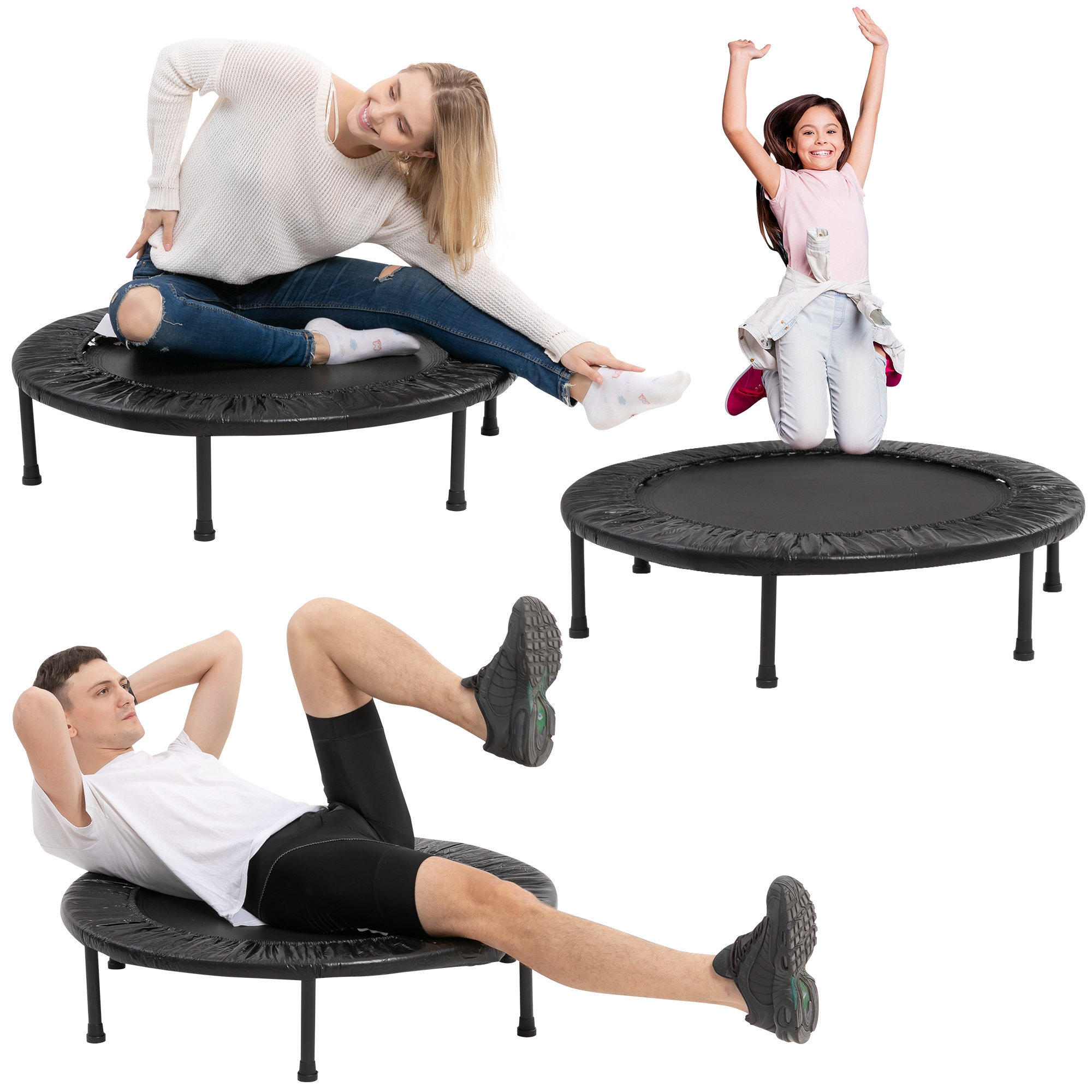 Round exercise sales trampoline