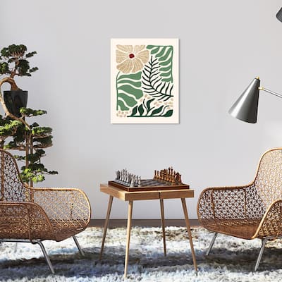 Wynwood Studio Canvas Floral and Botanical Fresh Season's Glitter II Gold Glam Wall Art Canvas Print
