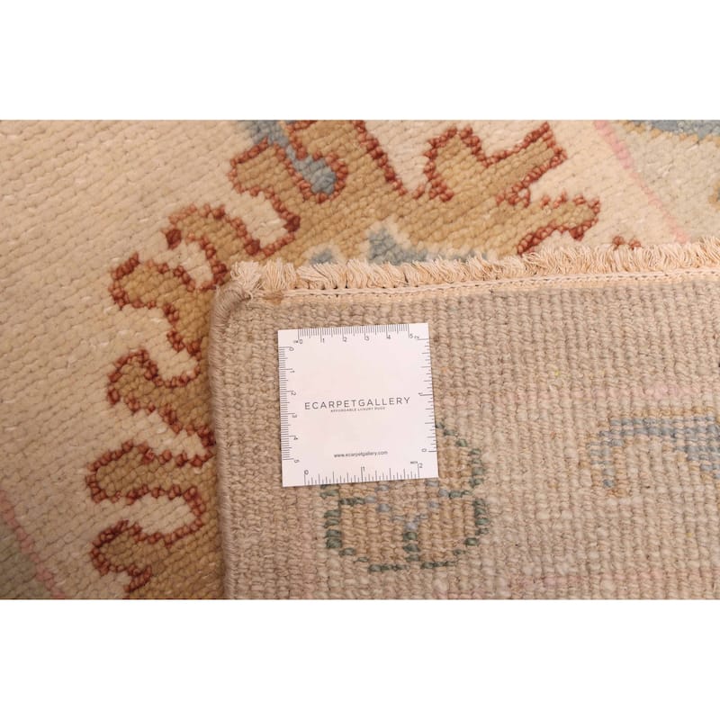 ECARPETGALLERY Hand-knotted Modern Oushak Taupe Wool Rug - 9'6 x 14'6