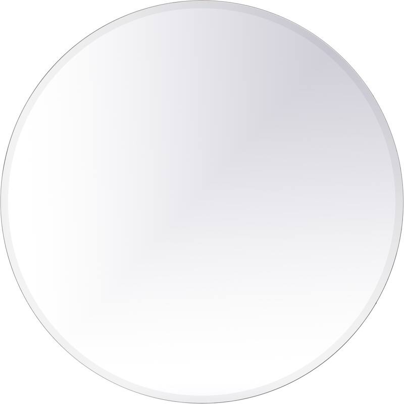 Elegant Lighting Gracin 42" Diameter Circular Flat Frameless Bathroom - Clear