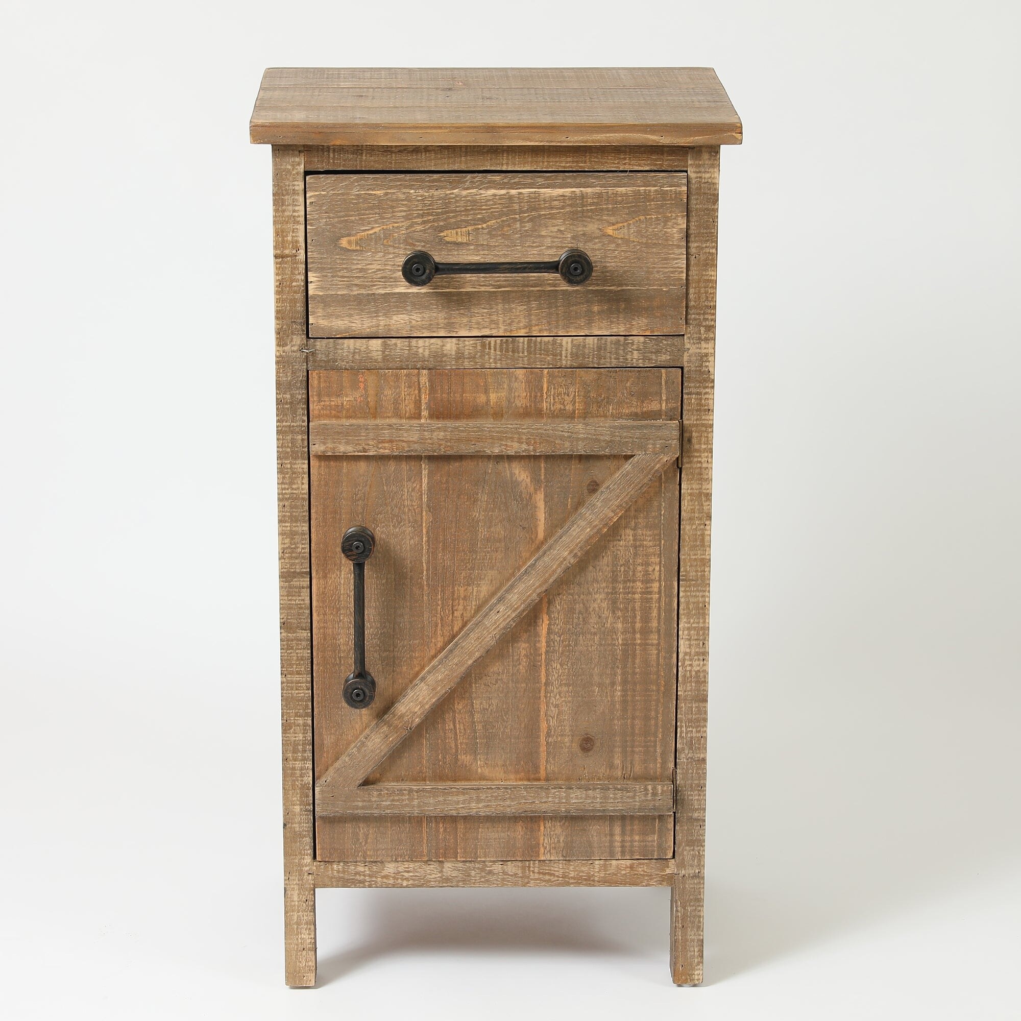 Shop Black Friday Deals On Brown Wood Distressed Small Rustic End Table On Sale Overstock 19224257