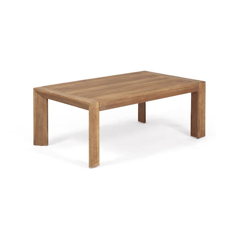 Outdoor Wood Frame Conversation Sofa Set of 2