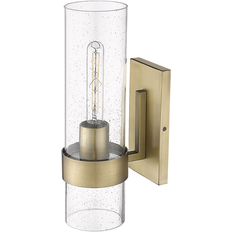 Millennium Lighting 15101 16" Tall Wall Sconce with Seedy Glass Shade