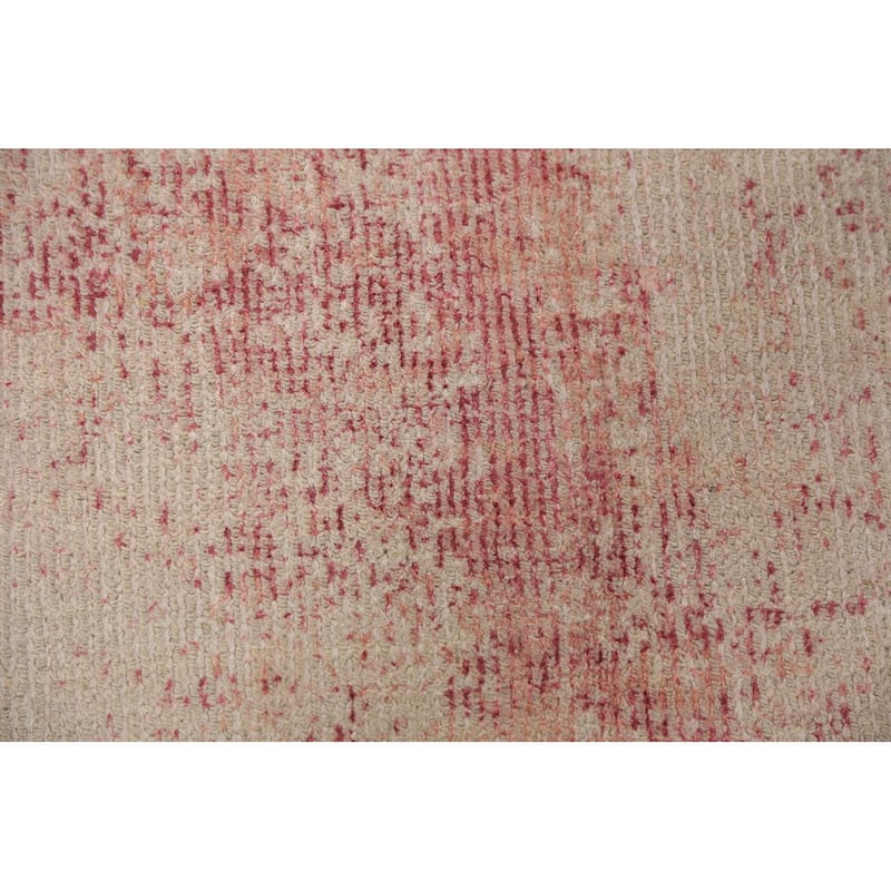 Modern Abstract Indian Area Rug Handmade Wool Carpet - 4'10"x 8'1"