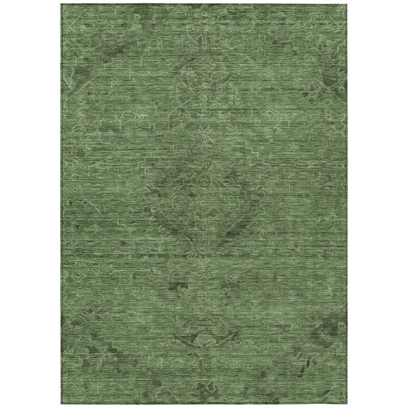 HomeRoots Floral Traditional Rectangle Outdoor Rug