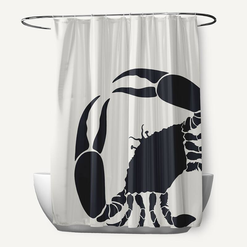 Crab Dip Shower Curtain - Shark Blue