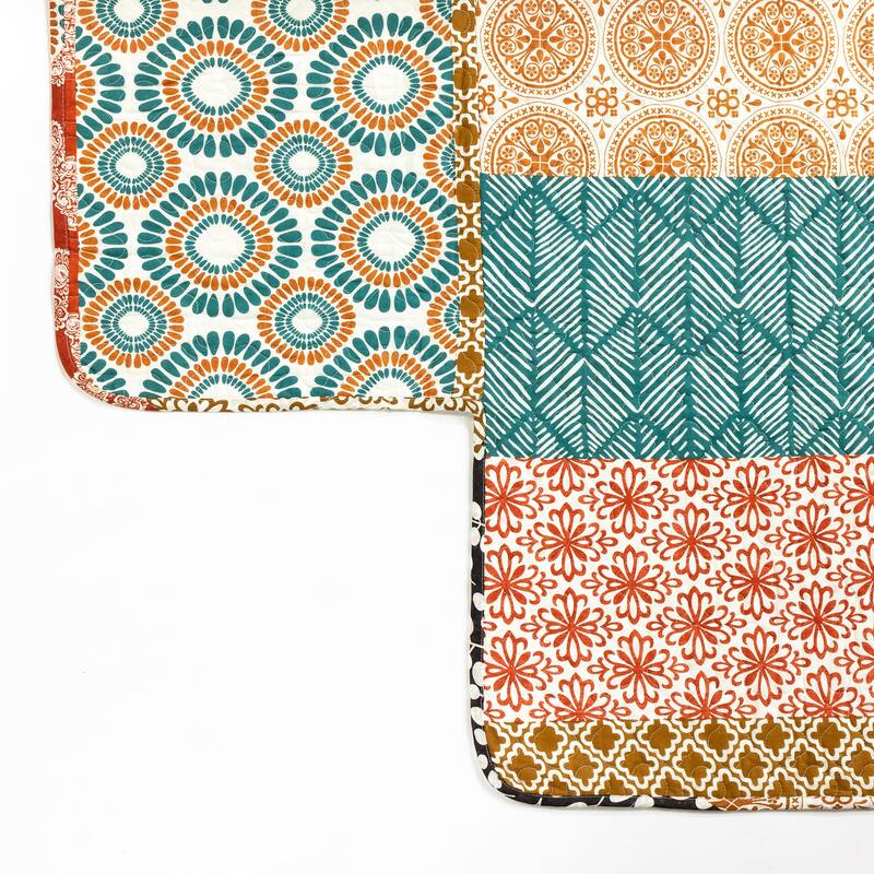 Lush Decor Bohemian Stripe Quilted Cotton Daybed Cover - 39" x 75"