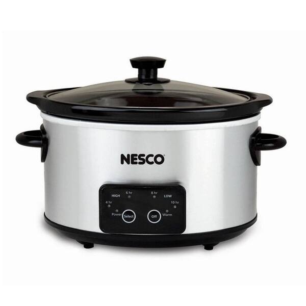  NESCO SC-4-25, Slow Cooker, 4 Quart, Silver: Home & Kitchen