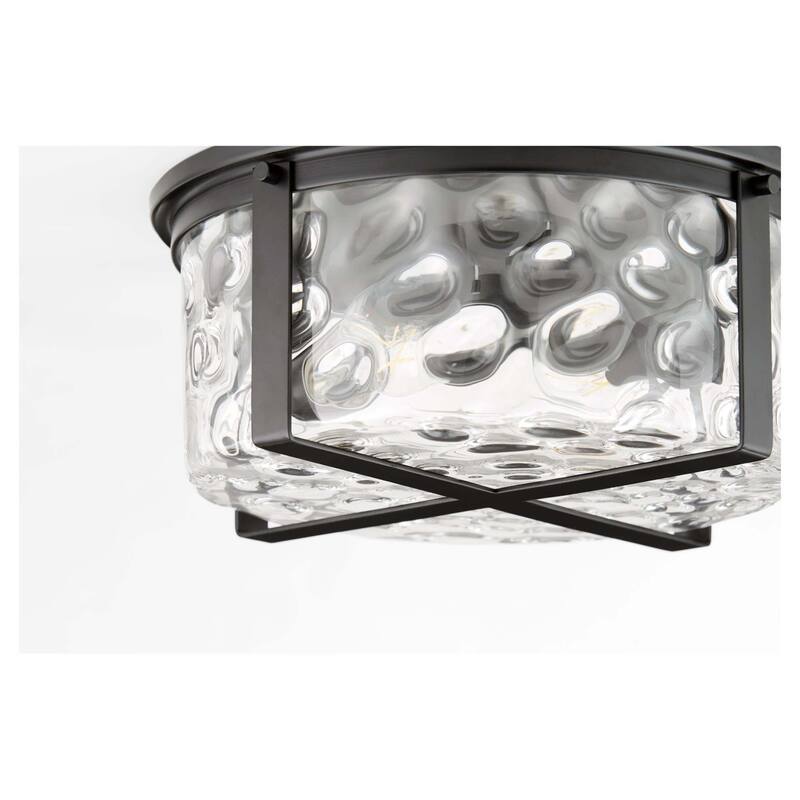 Quorum International 3111-2 Steinway 2 Light 14" Wide Flush Mount Drum