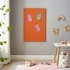 preview thumbnail 1 of 34, Burlap Corkboard with Nail-head Accents Orange