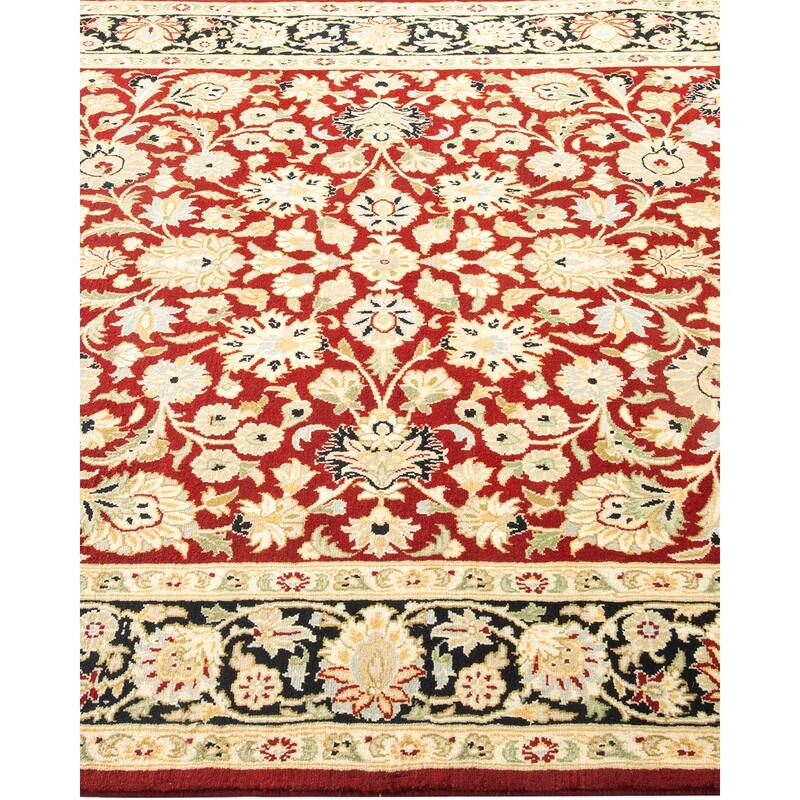 Overton Hand Knotted Wool Vintage Inspired Traditional Mogul Orange Area Rug - 4 x 6