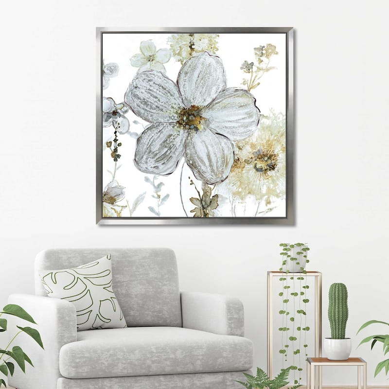 "Garden Glitter II" by Carol Robinson Print on Floating Canvas