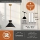 preview thumbnail 4 of 12, Racine Mid-Century Modern Bowtie Pendant Light, LED Compatible