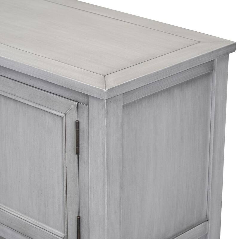 Elegant Storage Dresser with 4 Small Drawers and Bottom Shelf for Bedroom