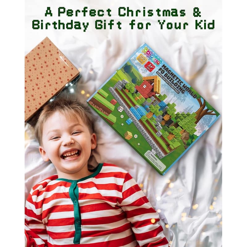 Minecraft Block Magnets - 100PCS Forest Magnetic Set For Kids