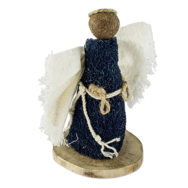 Novica Handmade Night Angel Natural Fiber Statuette