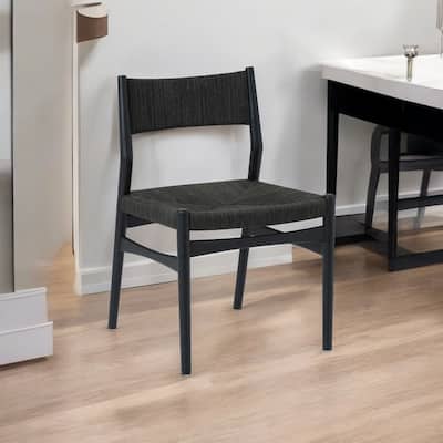 HomeRoots Five Piece Oak Oval Dining Set with Four Chairs