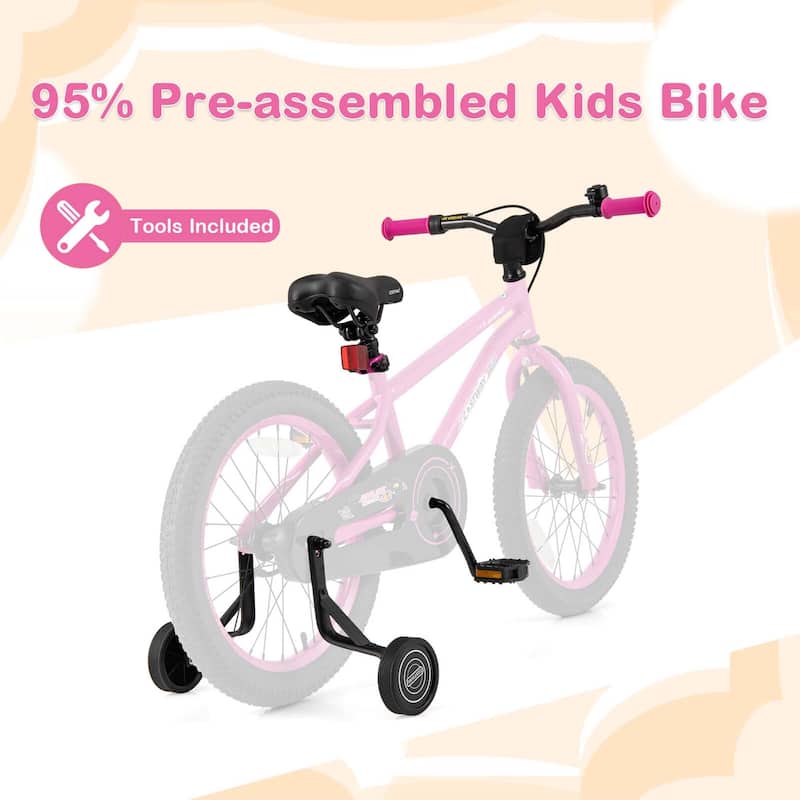 Costway 14/16/18-Inch Kid’s Bike for 4-7 Years Old with Adjustable - See Details
