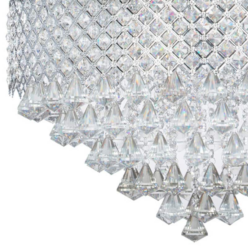 Cinderella Crystal 12 LED Lights Round Chandelier - N/A
