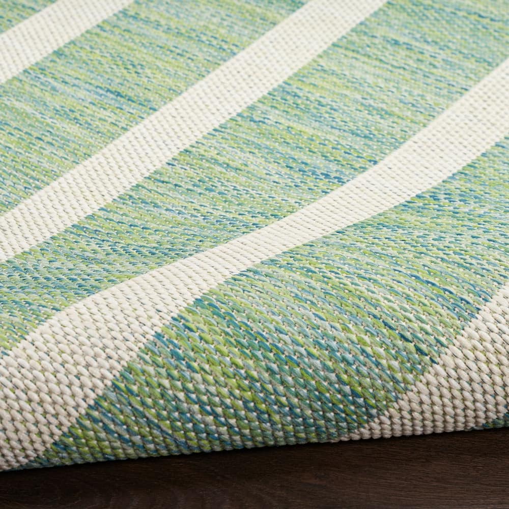 Nourison Selerno Indoor/Outdoor Striped Area Rug.