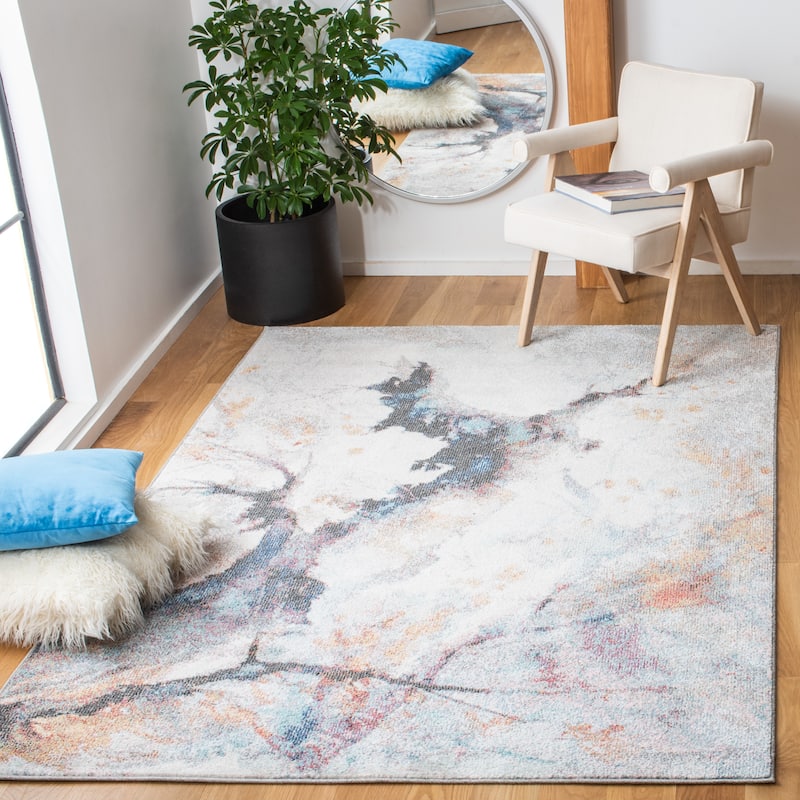 SAFAVIEH Phoenix Crinela Vintage Rug - 4'5" x 6'5" - Ivory/Charcoal