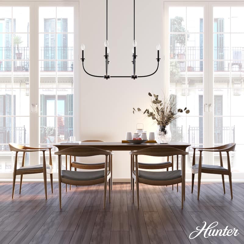 Hunter Southcrest Chandelier - Entry, Dining Table, Kitchen Island - Farmhouse, Transitional, Candle
