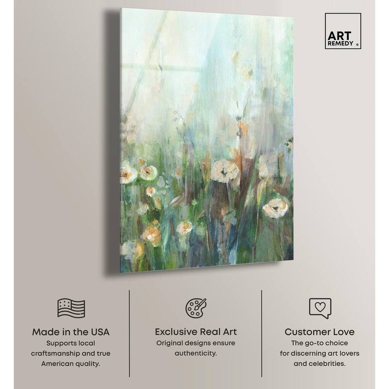 Harmony Green II Acrylic by Art Remedy, Ready to Hang