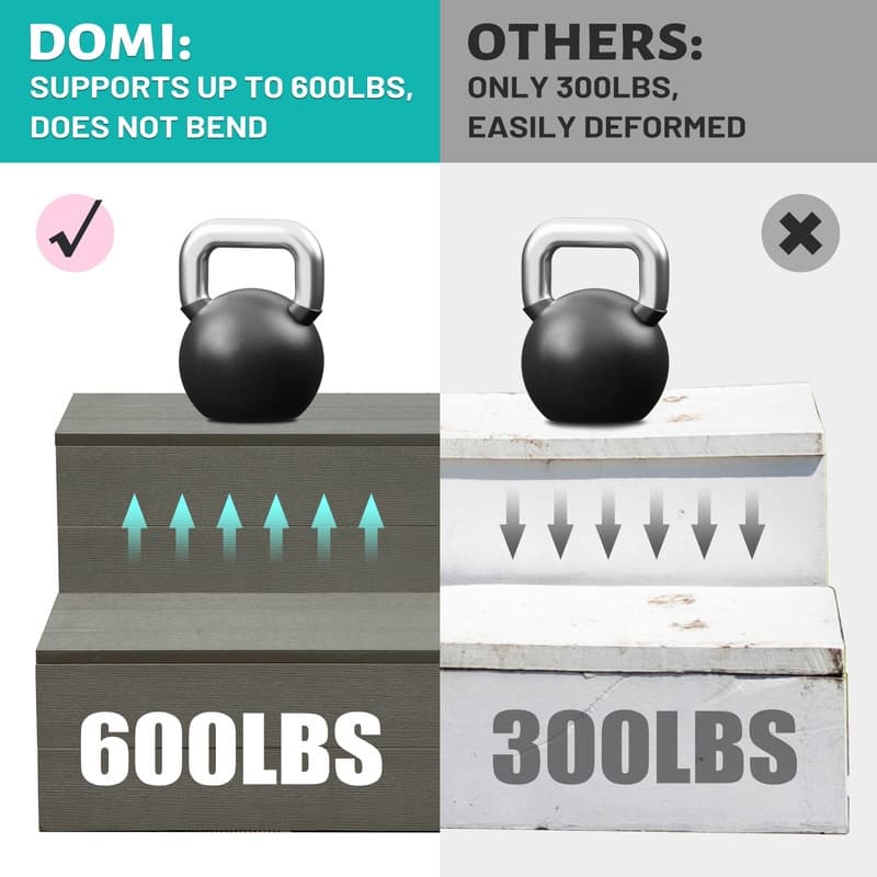 Domi Hot Tub Steps, Universal Spa & Hot Tub Step, Heavy Duty Aluminum Spa Steps, Non-Slip Spa Stairs for Outdoor/Indoor