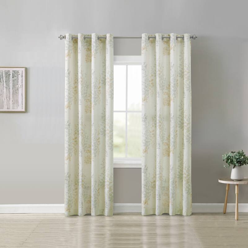 Lana Light Filtering Grommet Curtain Panel - 50" x 63" - Ivory