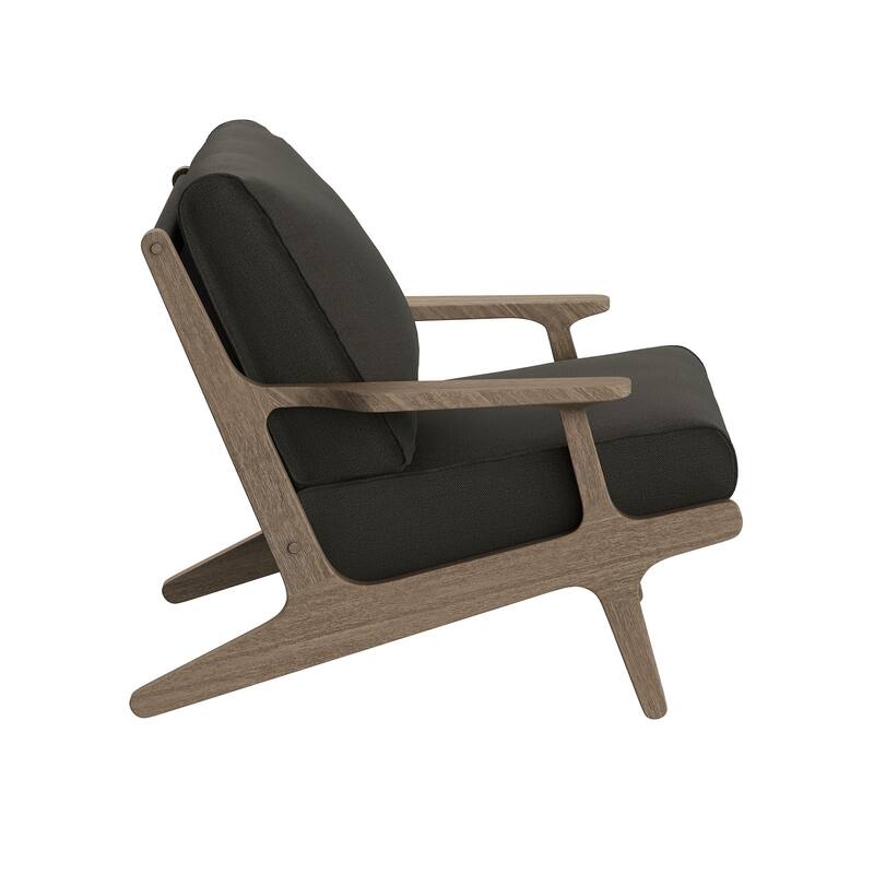 Saratoga 3-Piece Outdoor Patio Teak Wood Furniture Set with Lounge Chairs and Side Table