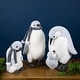 preview thumbnail 3 of 4, Penguin in Winter Scarf Christmas Figurine - 7.5"