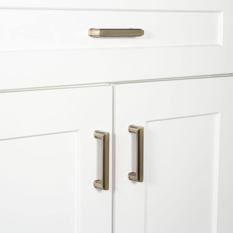 Grandeur CARR-BRASS-PULL-3 Carre 3" Center to Center Solid Metal
