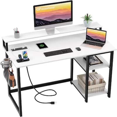 Computer Desk with USB Charging