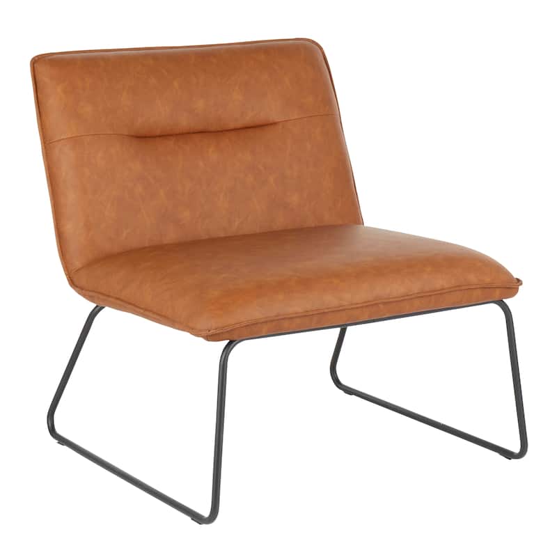Carbon Loft Kerby Industrial Faux Leather Accent Chair