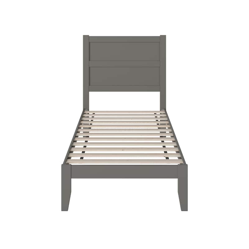 NoHo Twin Platform Bed in Grey