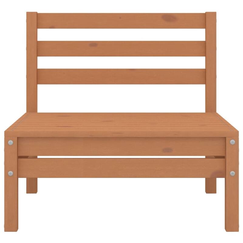 vidaXL Patio Furniture Set 3 Piece Outdoor Sectional Sofa Set Solid Wood Pine