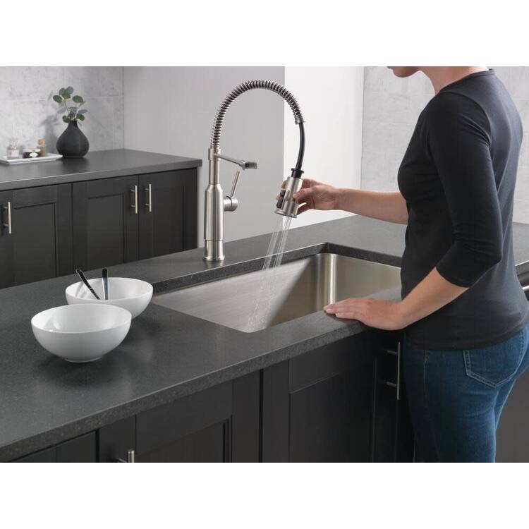 Delta Theodora 1.8 GPM Single-Handle Pull-Down Pre-Rinse Kitchen